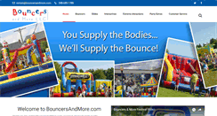 Desktop Screenshot of bouncersandmore.com